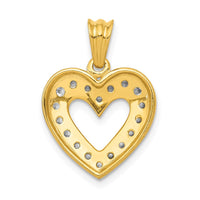 Load image into Gallery viewer, 14k 1/4ct. Diamond Heart Pendant
