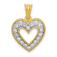 Load image into Gallery viewer, 14k 1/4ct. Diamond Heart Pendant
