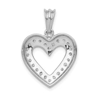 Load image into Gallery viewer, 14k White Gold 1/3ct. Diamond Heart Pendant
