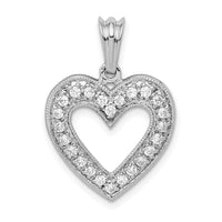 Load image into Gallery viewer, 14k White Gold 1/3ct. Diamond Heart Pendant
