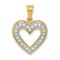 Load image into Gallery viewer, 14k 1/3ct. Diamond Heart Pendant

