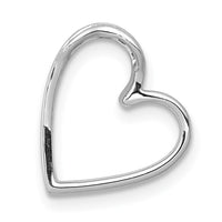 Load image into Gallery viewer, 14k White Gold 1/10ct. Diamond Vintage Heart Chain Slide
