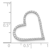 Load image into Gallery viewer, 14k White Gold 1/6ct. Diamond Heart Chain Slide
