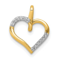 Load image into Gallery viewer, 14k Diamond Heart Pendant
