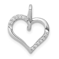 Load image into Gallery viewer, 14k White Gold 1/15ct. Diamond Heart Pendant
