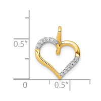 Load image into Gallery viewer, 14k 1/15ct. Diamond Heart Pendant
