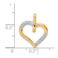 Load image into Gallery viewer, 14k 1/10ct. Diamond Heart Pendant
