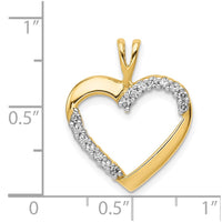 Load image into Gallery viewer, 14k 1/6ct. Diamond Heart Pendant
