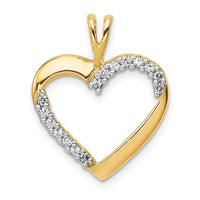 Load image into Gallery viewer, 14k 1/6ct. Diamond Heart Pendant
