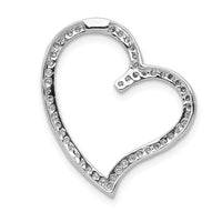 Load image into Gallery viewer, 14k White Gold 1/4ct. Diamond Heart Chain Slide
