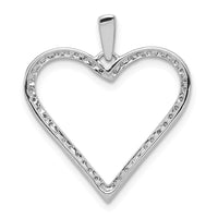 Load image into Gallery viewer, 14k White Gold 1/6ct. Diamond Heart Pendant
