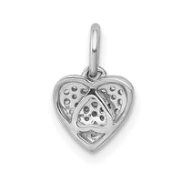 Load image into Gallery viewer, 14k White Gold 1/10ct. Diamond Heart Pendant
