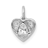 Load image into Gallery viewer, 14k White Gold 1/5ct. Diamond Heart Pendant

