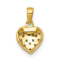 Load image into Gallery viewer, 14k w/ White Rhodium Diamond Heart Pendant
