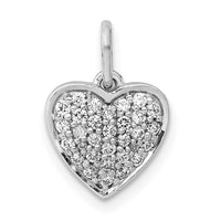 Load image into Gallery viewer, 14k White Gold 1/4ct. Diamond Heart Pendant
