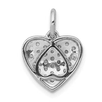 Load image into Gallery viewer, 14k White Gold 3/8ct. Diamond Heart Pendant
