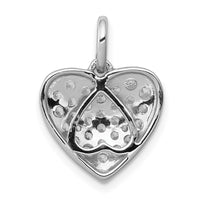 Load image into Gallery viewer, 14k White Gold 5/8ct. Diamond Heart Pendant
