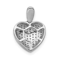 Load image into Gallery viewer, 14k White Gold 1/4ct. Diamond Heart Pendant
