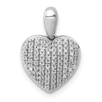 Load image into Gallery viewer, 14k White Gold 1/4ct. Diamond Heart Pendant
