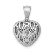 Load image into Gallery viewer, 14k White Gold 3/8ct. Diamond Heart Pendant
