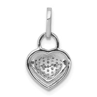 Load image into Gallery viewer, 14k White Gold 1/5ct. Diamond Fancy Heart Pendant
