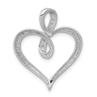 Load image into Gallery viewer, 14k White Gold 1/20ct. Diamond Heart and Infinity Pendant
