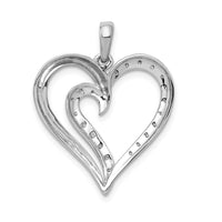 Load image into Gallery viewer, 14k White Gold 1/10ct. Diamond Heart Pendant
