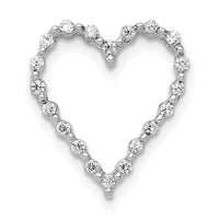 Load image into Gallery viewer, 14k White Gold 1/5ct. Diamond Heart Chain Slide
