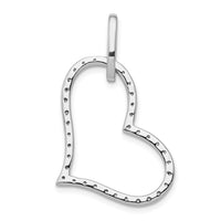 Load image into Gallery viewer, 14k White Gold 1/6ct. Diamond Heart Pendant
