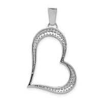 Load image into Gallery viewer, 14k White Gold 1/2ct. Diamond Heart Pendant
