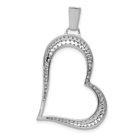 Load image into Gallery viewer, 14k White Gold 5/8ct. Diamond Heart Pendant
