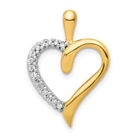 Load image into Gallery viewer, 14k 1/10ct. Diamond Heart Pendant
