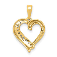 Load image into Gallery viewer, 14k 1/10ct. Diamond Heart Pendant

