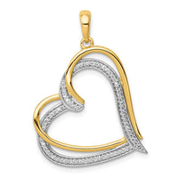 Load image into Gallery viewer, 14k 1/6ct. Diamond Double Heart Pendant

