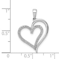 Load image into Gallery viewer, 14k White Gold 1/10ct. Diamond Heart Pendant
