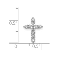 Load image into Gallery viewer, 14k White Gold AA 1/3ct. Diamond Cross Pendant
