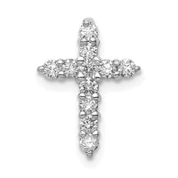 Load image into Gallery viewer, 14k White Gold AA 1/3ct. Diamond Cross Pendant
