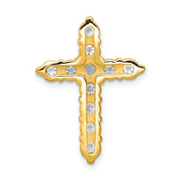 Load image into Gallery viewer, 14k AA 1.25ct. Diamond Cross Chain Slide
