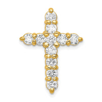 Load image into Gallery viewer, 14k AA 1.25ct. Diamond Cross Chain Slide

