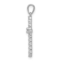 Load image into Gallery viewer, 14k White Gold Polished 1/4ct. Diamond Cross Pendant
