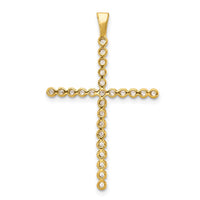 Load image into Gallery viewer, 14k and Rhodium 1/4ct. Diamond Cross Pendant
