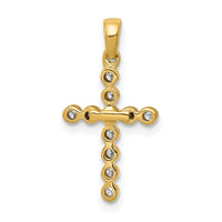 Load image into Gallery viewer, 14k Polished 1/10ct. Diamond Cross Pendant
