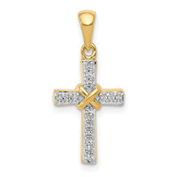 Load image into Gallery viewer, 14k 1/6ct. Diamond Latin Cross Pendant
