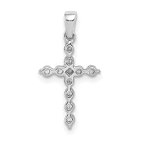 Load image into Gallery viewer, 14k White Gold 1/4ct. Diamond Cross Pendant
