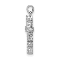 Load image into Gallery viewer, 14k White Gold Diamond Cross Pendant
