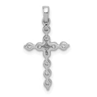 Load image into Gallery viewer, 14k White Gold Diamond Cross Pendant
