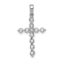 Load image into Gallery viewer, 14k White Gold 1/2ct. Diamond Cross Pendant
