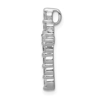 Load image into Gallery viewer, 14k White Gold 1/2ct. Diamond Cross Chain Slide
