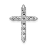 Load image into Gallery viewer, 14k White Gold 1/2ct. Diamond Cross Chain Slide
