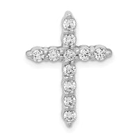 Load image into Gallery viewer, 14k White Gold 1/2ct. Diamond Cross Chain Slide
